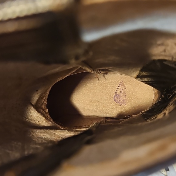 Vintage Diamond J Leather Mens Western Cowboy Boots Sz. 8 EE Wide - Picture 11 of 16